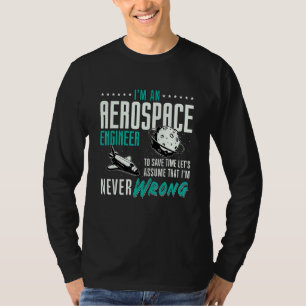 Camiseta Sou um foguete de engenharia aeroespacial