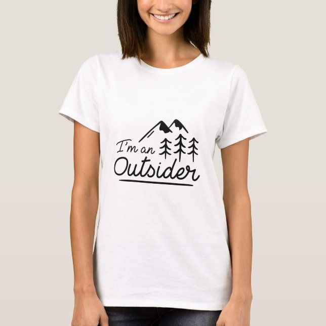 Camiseta Sou um forasteiro (Frente)