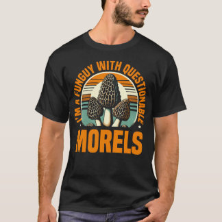 Camiseta SOU Um Funguy Com Cogumelos Morel Questionáveis Im