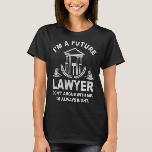 Camiseta Sou um futuro advogado assistente de justiça juríd