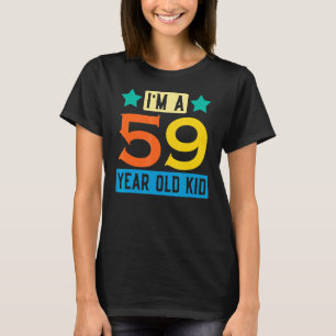 Camiseta Sou um garoto de 59 anos, 59ª Celebração de Aniver