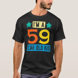 Camiseta Sou um garoto de 59 anos, 59ª Celebração de Aniver