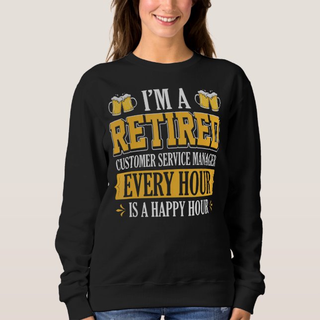 Camiseta Sou um gerente de atendimento ao cliente aposentad (Frente)