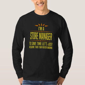 Camiseta Sou um gerente de loja  