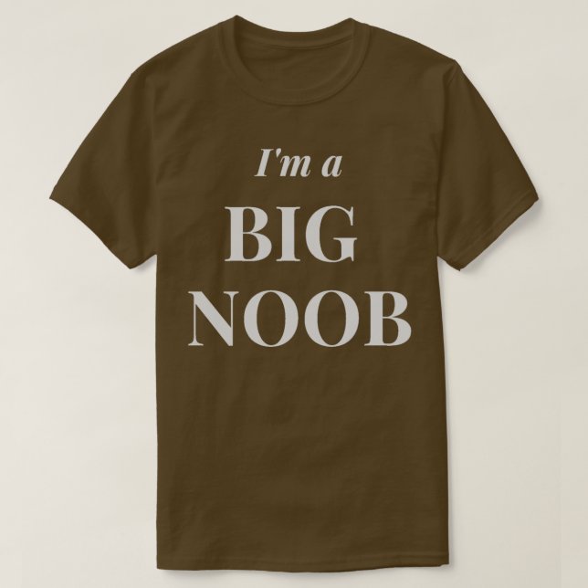 Camiseta Sou um Grande Noob (Frente do Design)