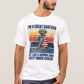 Camiseta Sou um grande Pai de dança, como um retrato normal