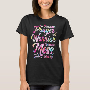 Camiseta Sou um Guerreiro da Oração Melhor Não Brincar Comi