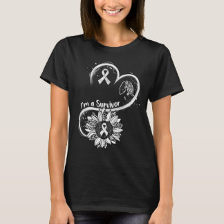 Camiseta Sou um guerreiro de conscientização sobre Canceres