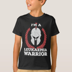 Camiseta Sou um guerreiro de leucemia Sensibilização