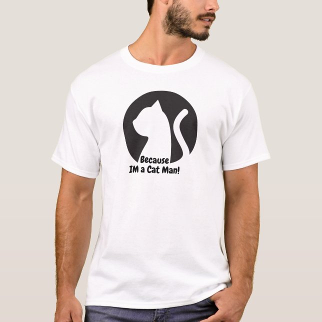 Camiseta Sou um Homem de Gato (Frente)