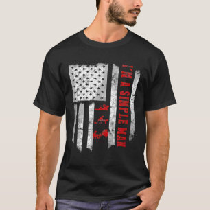 Camiseta Sou um homem simples que bebe piano tee