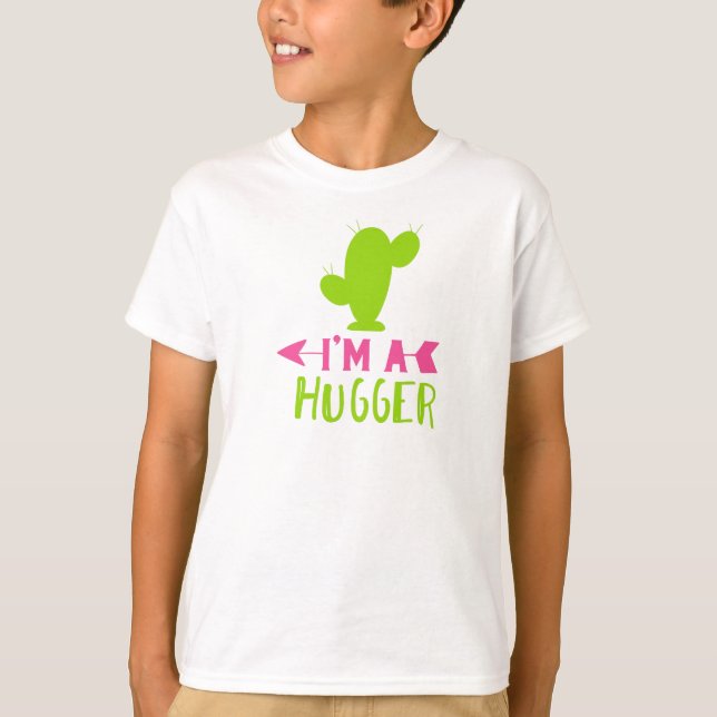 Camiseta Sou um Hugger, Cactus, Cactos, Succulent, Plant (Frente)