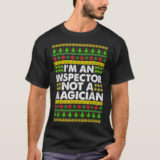 Camiseta Sou um INSPETOR, não um Mágico INSPE de Natal Feio