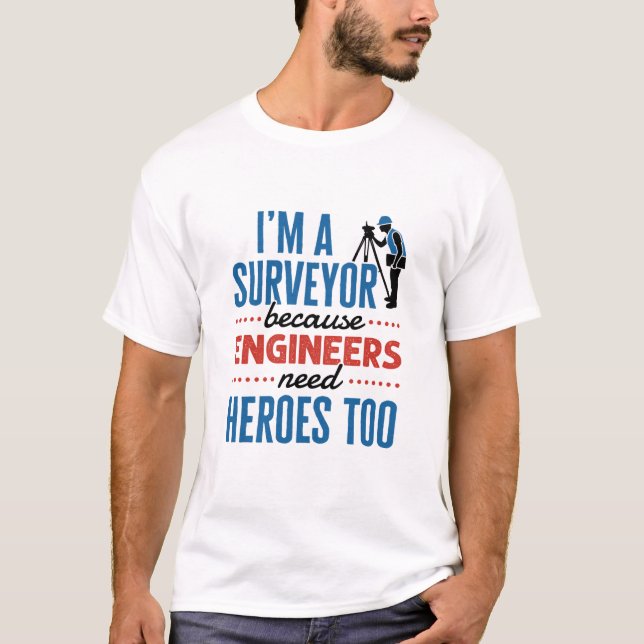Camiseta Sou um investigador porque Engenheiros também prec (Frente)
