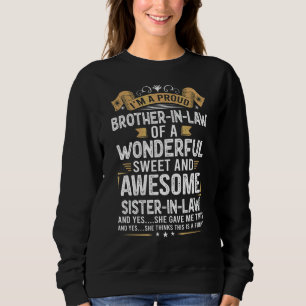 Camiseta Sou Um Irmão Orgulhoso Em Direito De Uma Irmã Incr