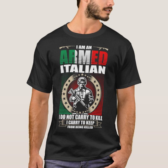 Camiseta Sou Um Italiano Armado (Frente)