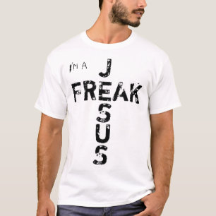 Camiseta Sou um JESUS FREAK Faith Deus Cruze Jesus Cristão4