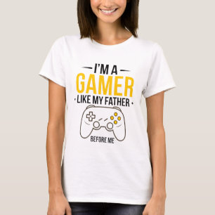 Camiseta Sou um jogador como o meu pai engraçado