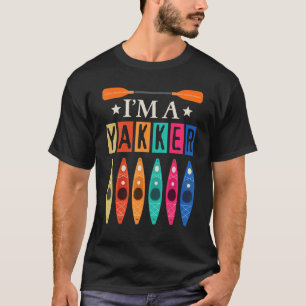 Camiseta Sou um Legal Yakker Kayak Kayaking Canoe River Gif