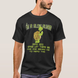 Camiseta Sou um Lento Corredor, Lama Correndo Equipe Engraç