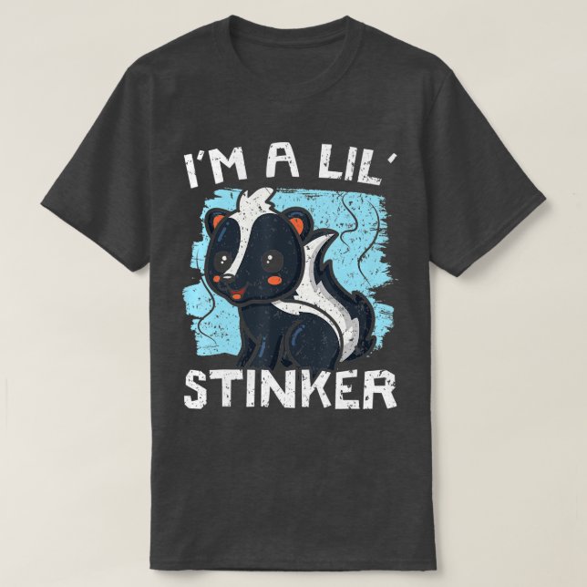 Camiseta Sou Um Lil Stinker Selvagem Animal Skunk Whisperer (Frente do Design)