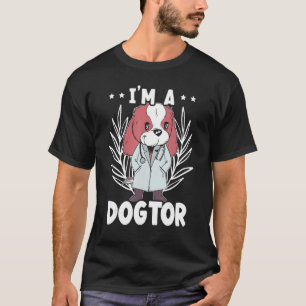 Camiseta Sou um médico veterinário de medicina veterinária.