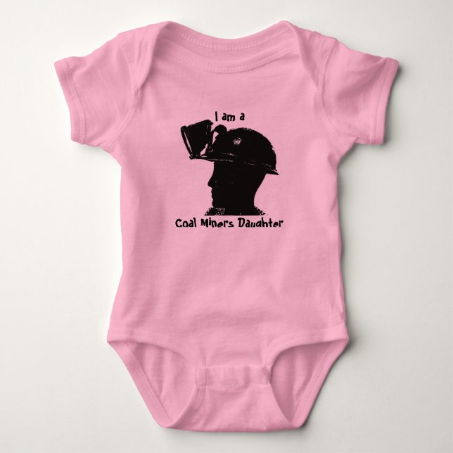 Camiseta Sou um Mineiro do Carvão Filha Criança (Frente)