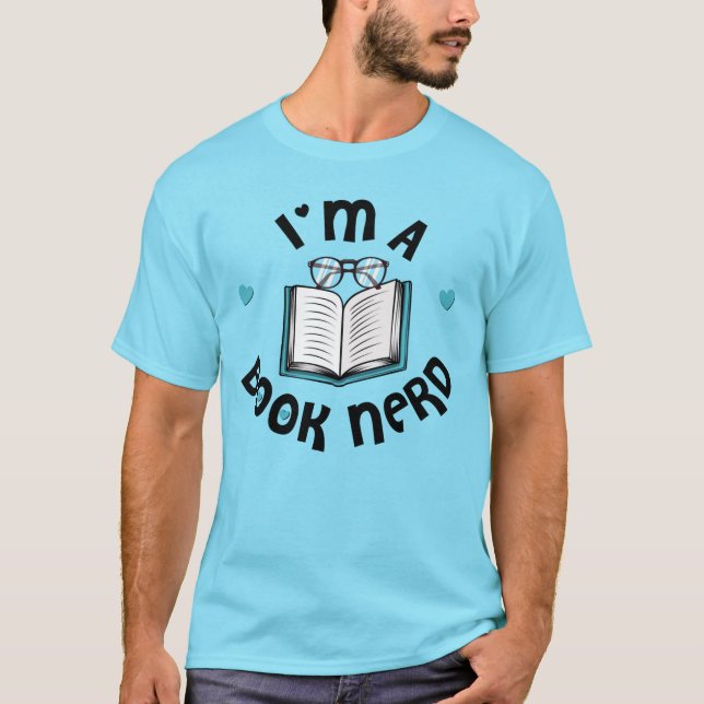 Camiseta Sou um Nerd de Livro (Frente)