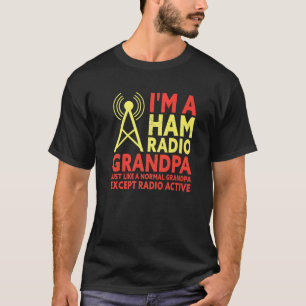 Camiseta Sou um operador de rádio amador Vovô.