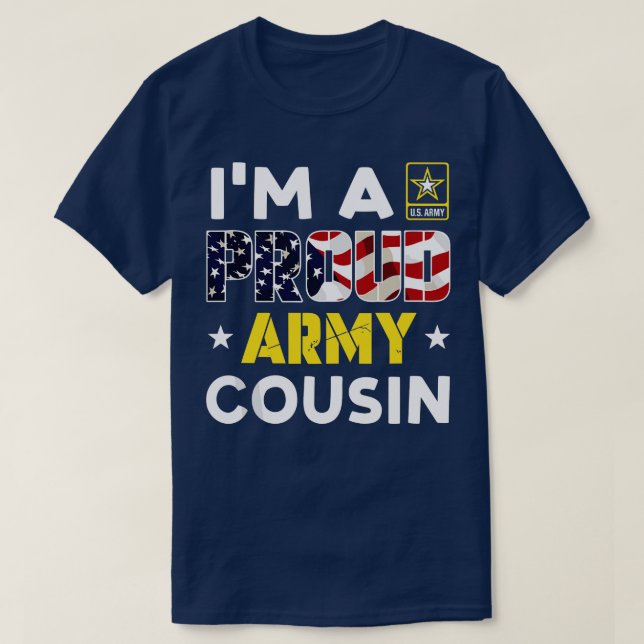 Camiseta Sou um Orgulhoso cousno americano Flag Family Soli (Frente do Design)