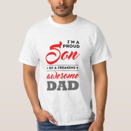 Camiseta Sou um orgulhoso filho de um pai incrível