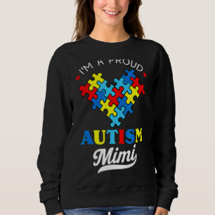 Camiseta Sou um Orgulhoso Mimi Autismo Consciência Autista 