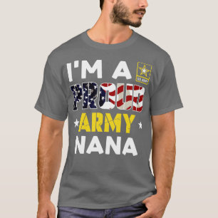Camiseta Sou um Orgulhoso NANA USA American Flag Family Sol