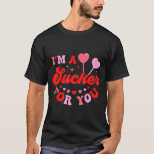 Camiseta Sou um otário por você coração de doce amor feliz