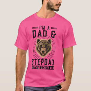 Camiseta Sou um padrasto pai, nada me assusta padrasto.