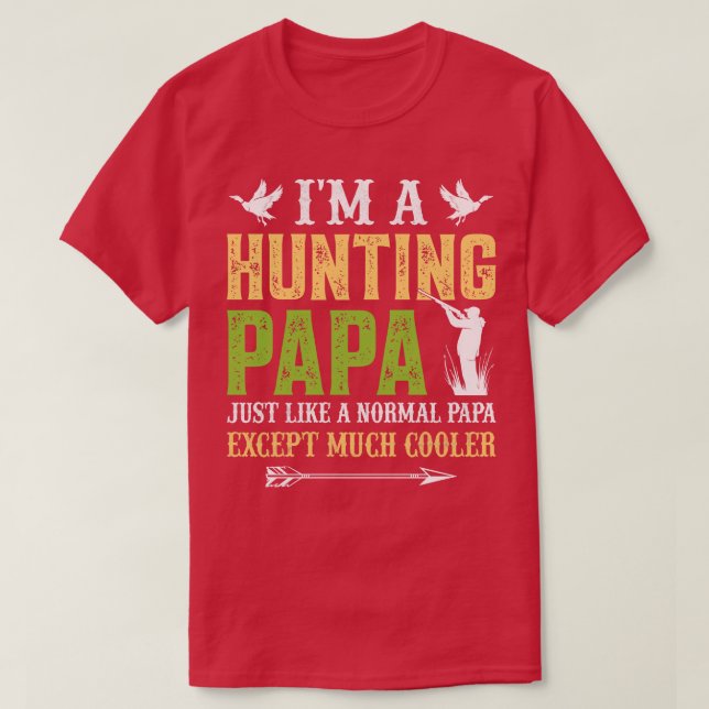 Camiseta Sou um pai caçador (Frente do Design)