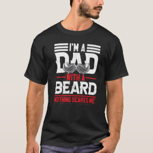 Camiseta Sou um Pai com bigode de barba