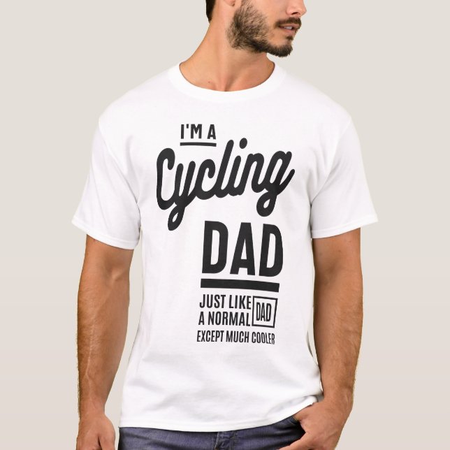 Camiseta Sou um Pai de ciclismo (Frente)