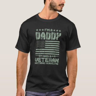 Camiseta Sou um Pai e um Veterano Nada me assusta