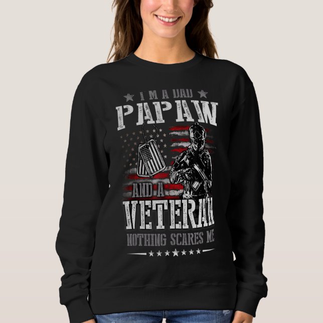 Camiseta Sou um Pai e um Veterano nada me assusta (Frente)