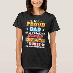 Camiseta Sou um Pai Orgulhoso da enfermeira Concreta Licenc