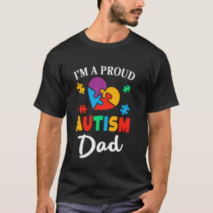 Camiseta Sou Um Pai Orgulhoso de Autismo Conscientização do