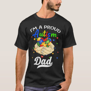Camiseta Sou Um Pai Orgulhoso do Autismo Conscientização do