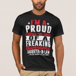 Camiseta Sou um Pai Orgulhoso em Direito de Uma Filha Incr