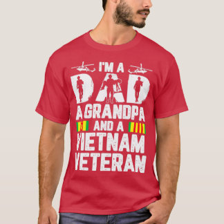 Camiseta Sou um Pai, um vovô e um veterano do Vietnã1