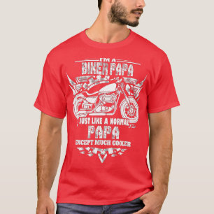 Camiseta Sou um papa de motocicleta.