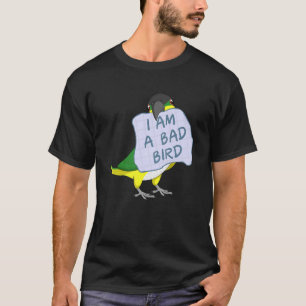 Camiseta Sou Um Pássaro Mau, Preto, Dirigindo Papagaio