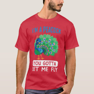 Camiseta Sou um pavão, você tem que me deixar voar retrô