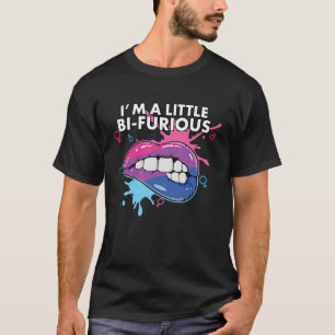 Camiseta Sou um pequeno Bi Furioso Arco-Íris Bisexuali