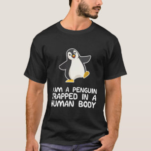 Camiseta Sou Um Pinguim Preso Num Presente Corpo Humano